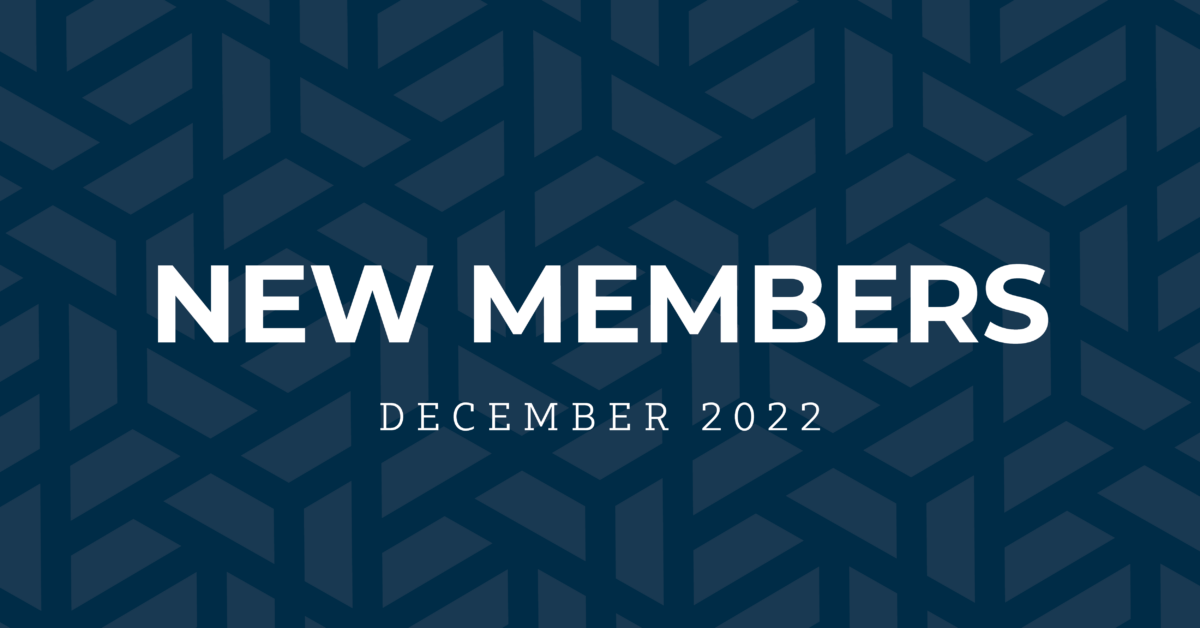 New Members | December 2022
