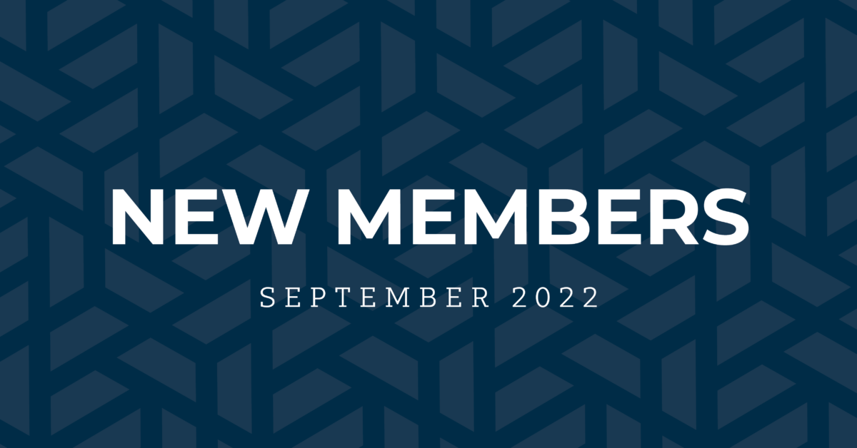 New Members | September 2022